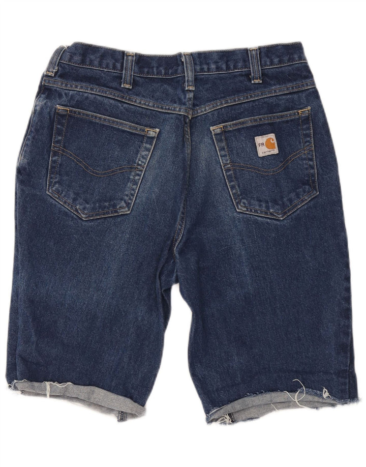 Carhartt Short en jean pour homme W34 Large Bleu Coton