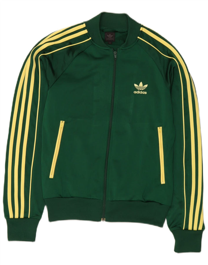 Adidas Veste de survêtement pour homme XS Vert Polyester