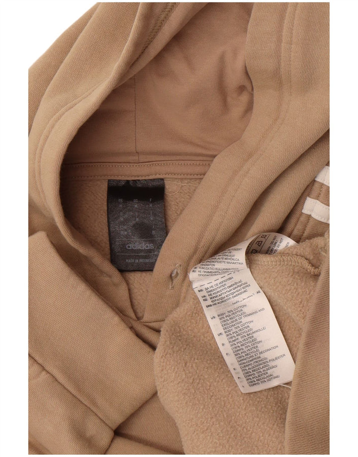 Adidas Pull à capuche pour homme en coton beige moyen