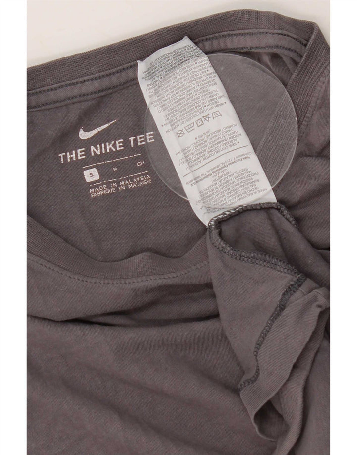 Nike Mens Regular T-Shirt Top Petit Gris Coton