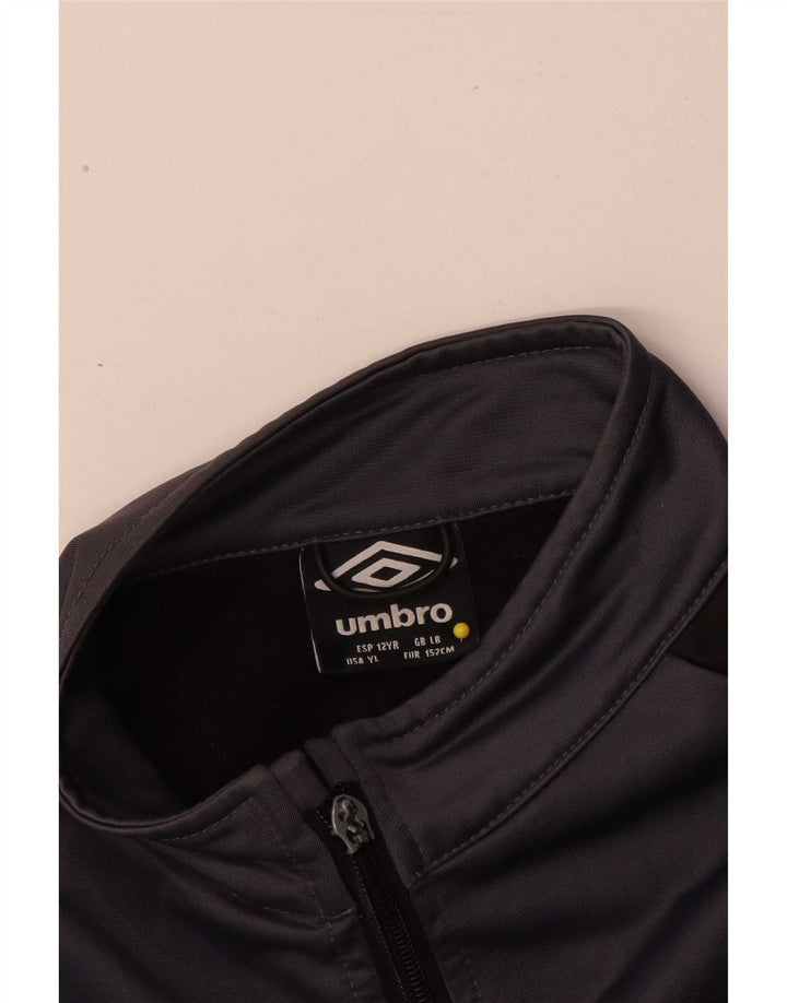 Umbro Veste de Survêtement Garçon 11-12 ans Gris Polyester