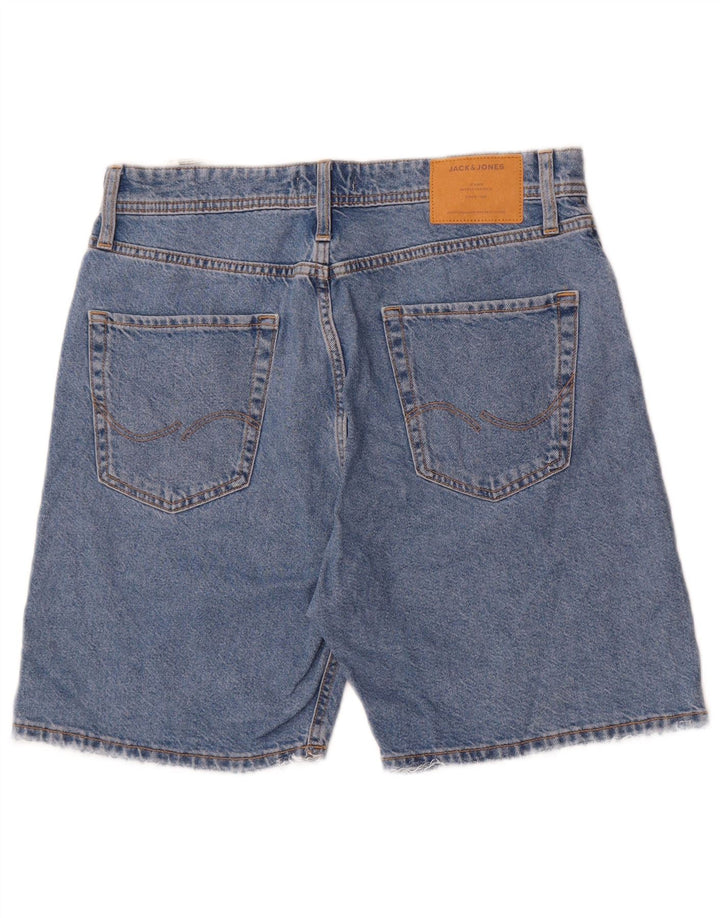 Jack & Jones Short en Jean Homme Medium W32 Bleu Coton