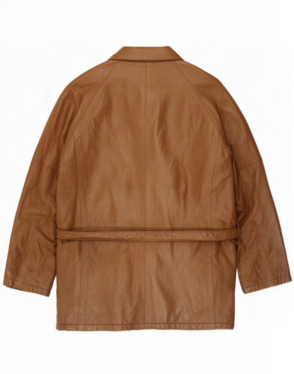 veste en cuir homme vintage IT 52 XL Marron