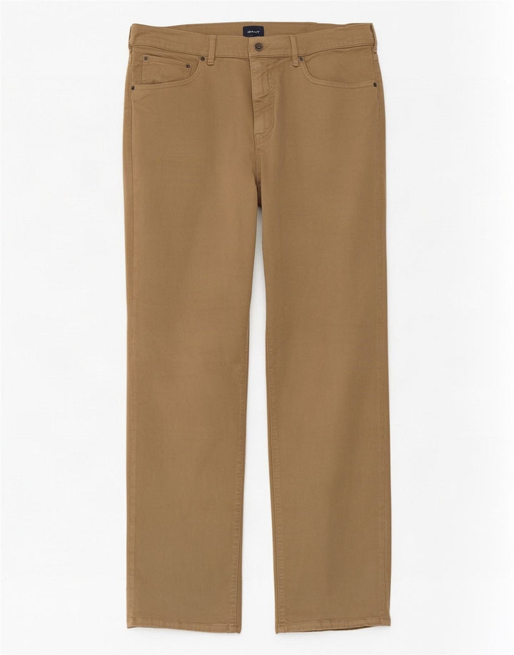 Gant Pantalon décontracté droit pour homme W36 L32 Beige