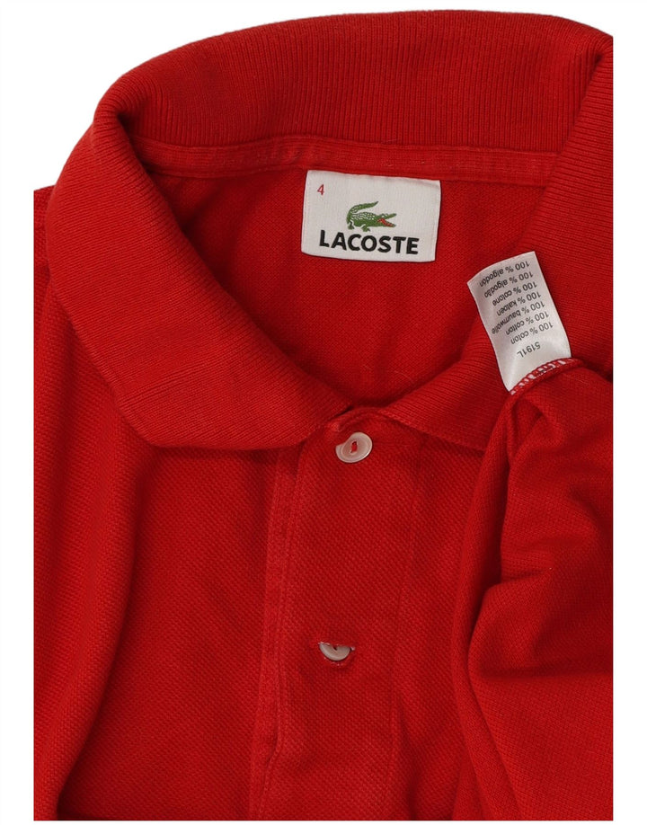 Lacoste Polo Homme Taille 4 Coton Rouge Moyen