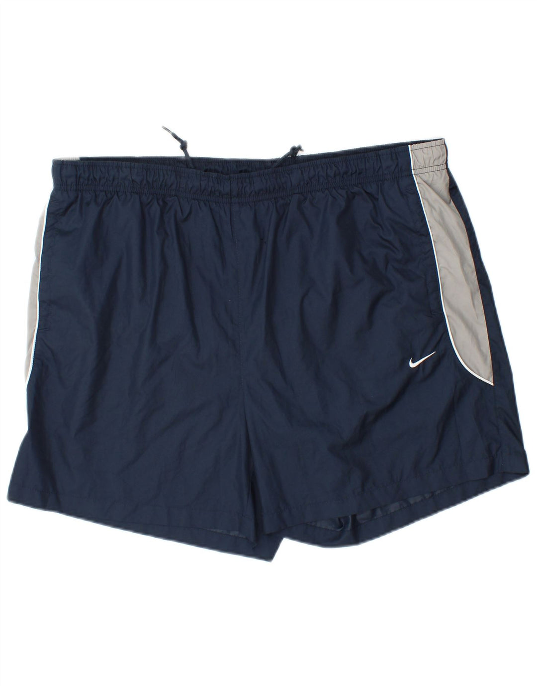 NIKE Short de sport pour homme XL Bleu marine Colorblock Polyester