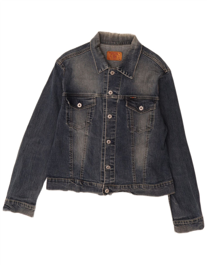 Energie Veste en jean pour homme UK 38 Bleu moyen Coton