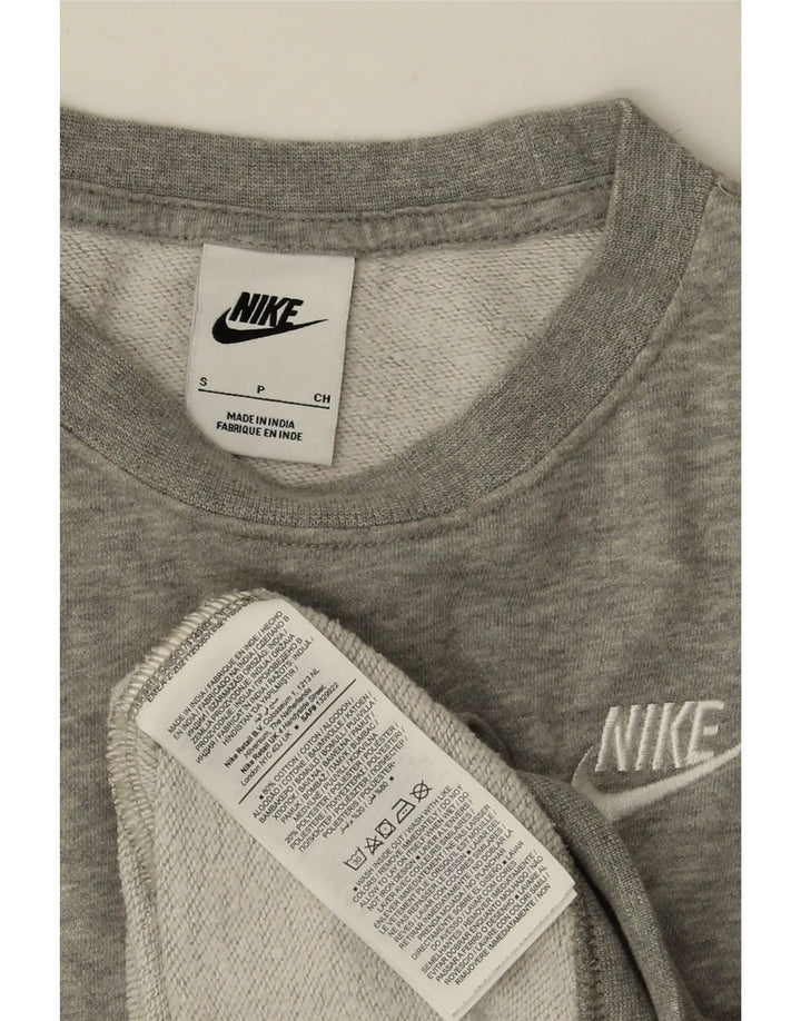 NIKE Sweat-shirt pour hommes, petit, gris, coton