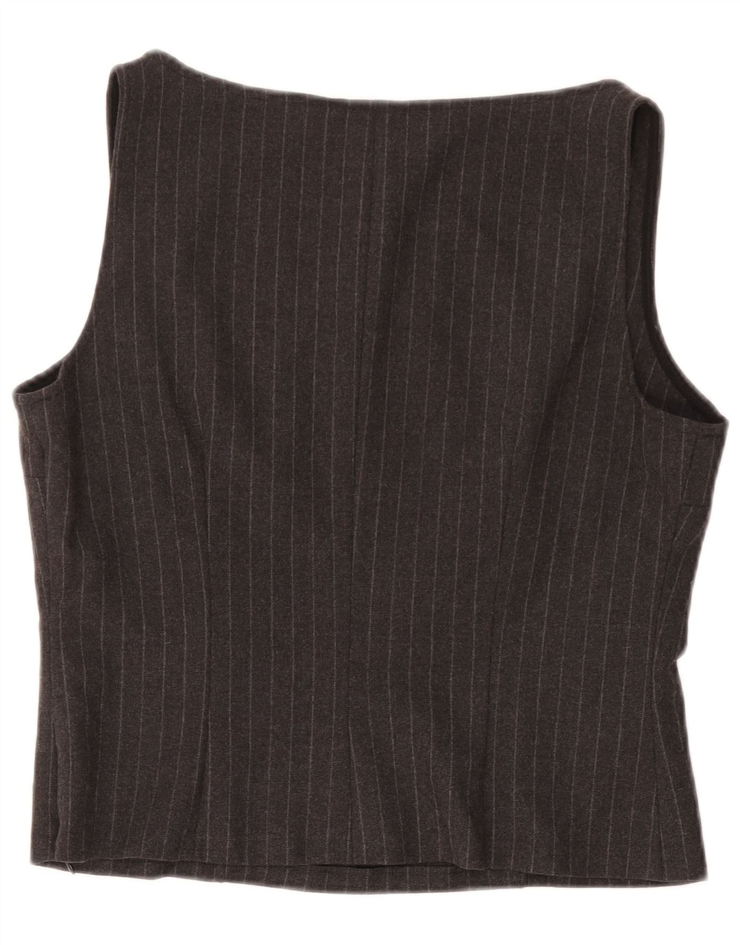 GAI MATTIOLO Chemisier court sans manches pour femme IT 48 XL Gris à fines rayures