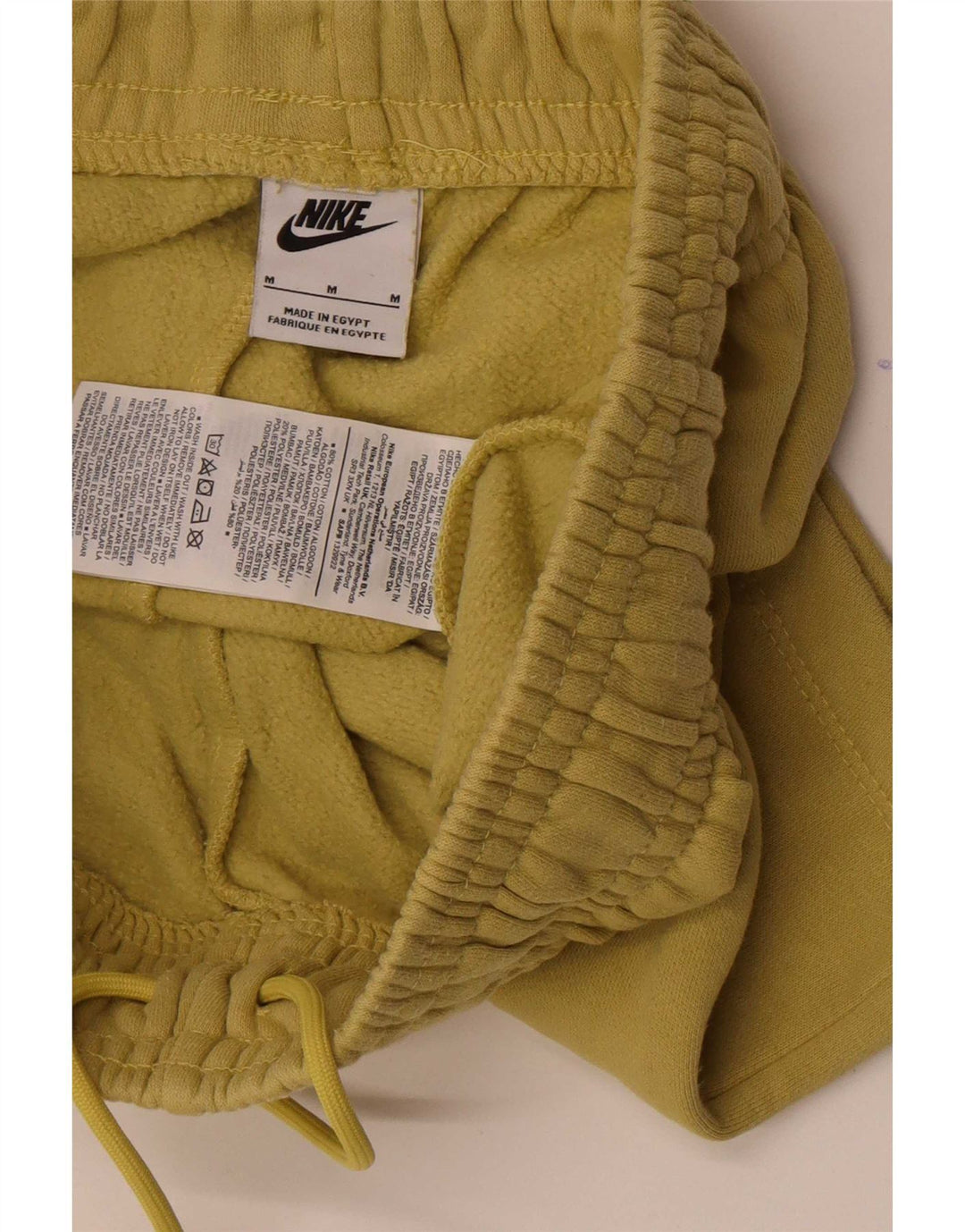 Nike Short de sport en coton jaune moyen pour homme