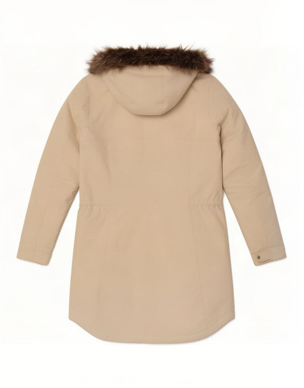 Columbia Manteau matelassé surdimensionné à capuche pour femme UK 10 Small Blanc cassé