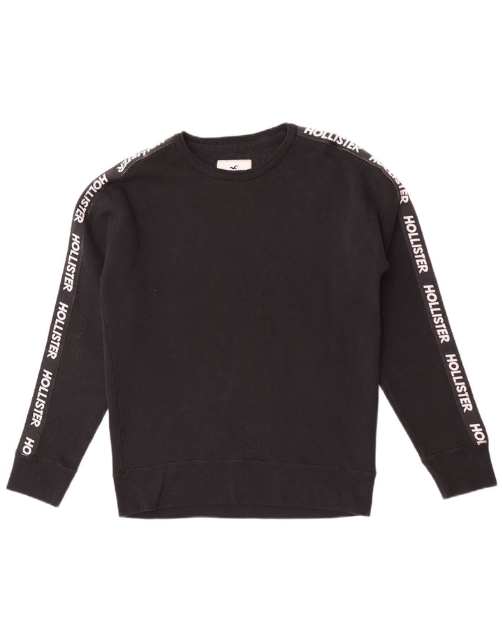 Hollister Sweat-shirt graphique pour hommes, petit, noir, colour block