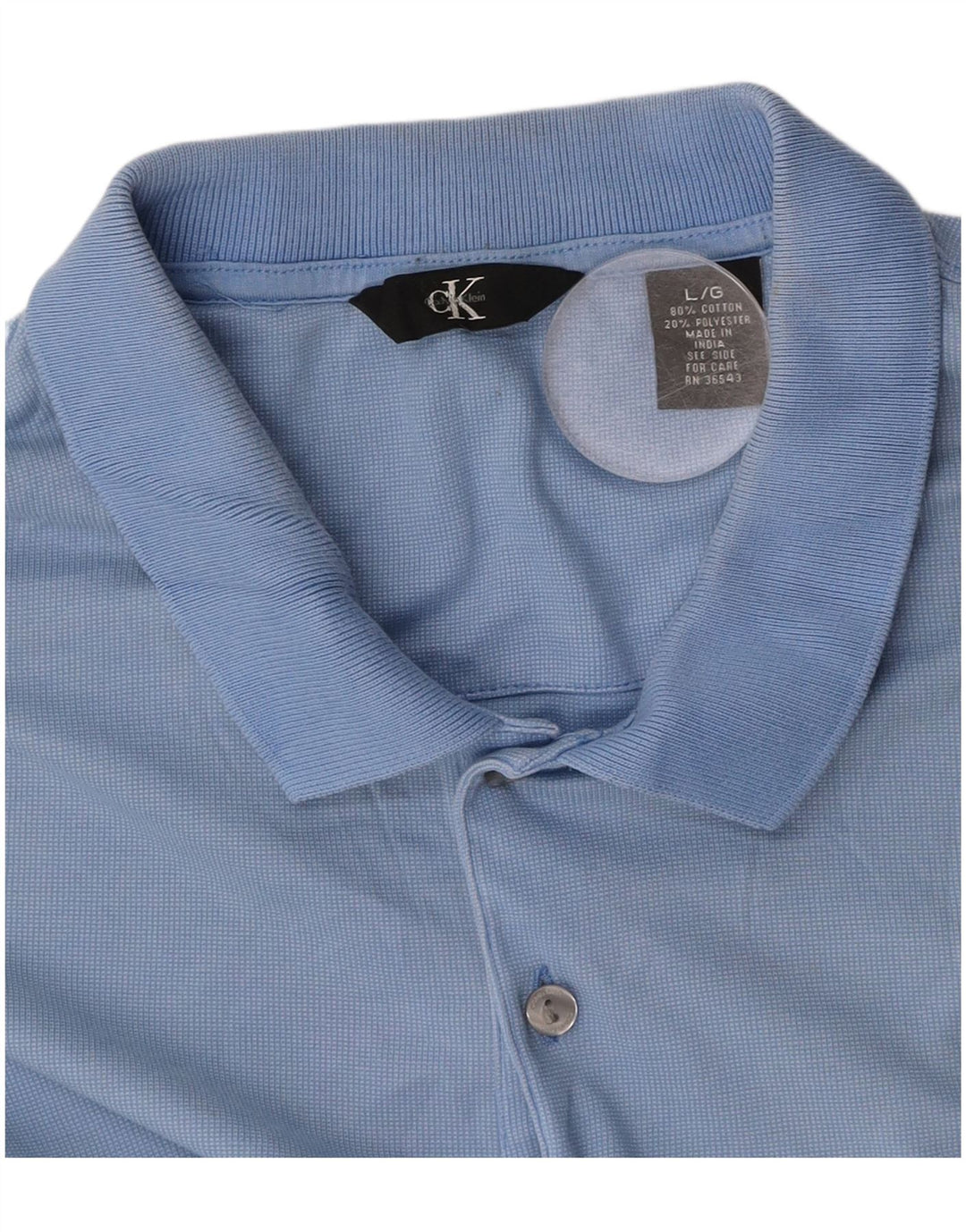 CALVIN KLEIN Polo Homme Grand Bleu Coton