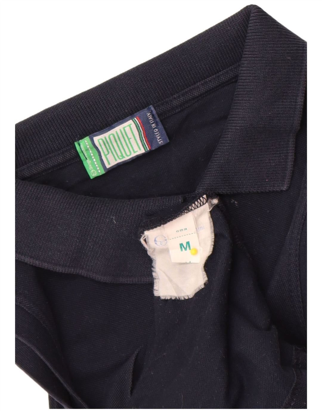 Sergio Tacchini Chemisier sans manches pour femme UK 12 Bleu marine moyen