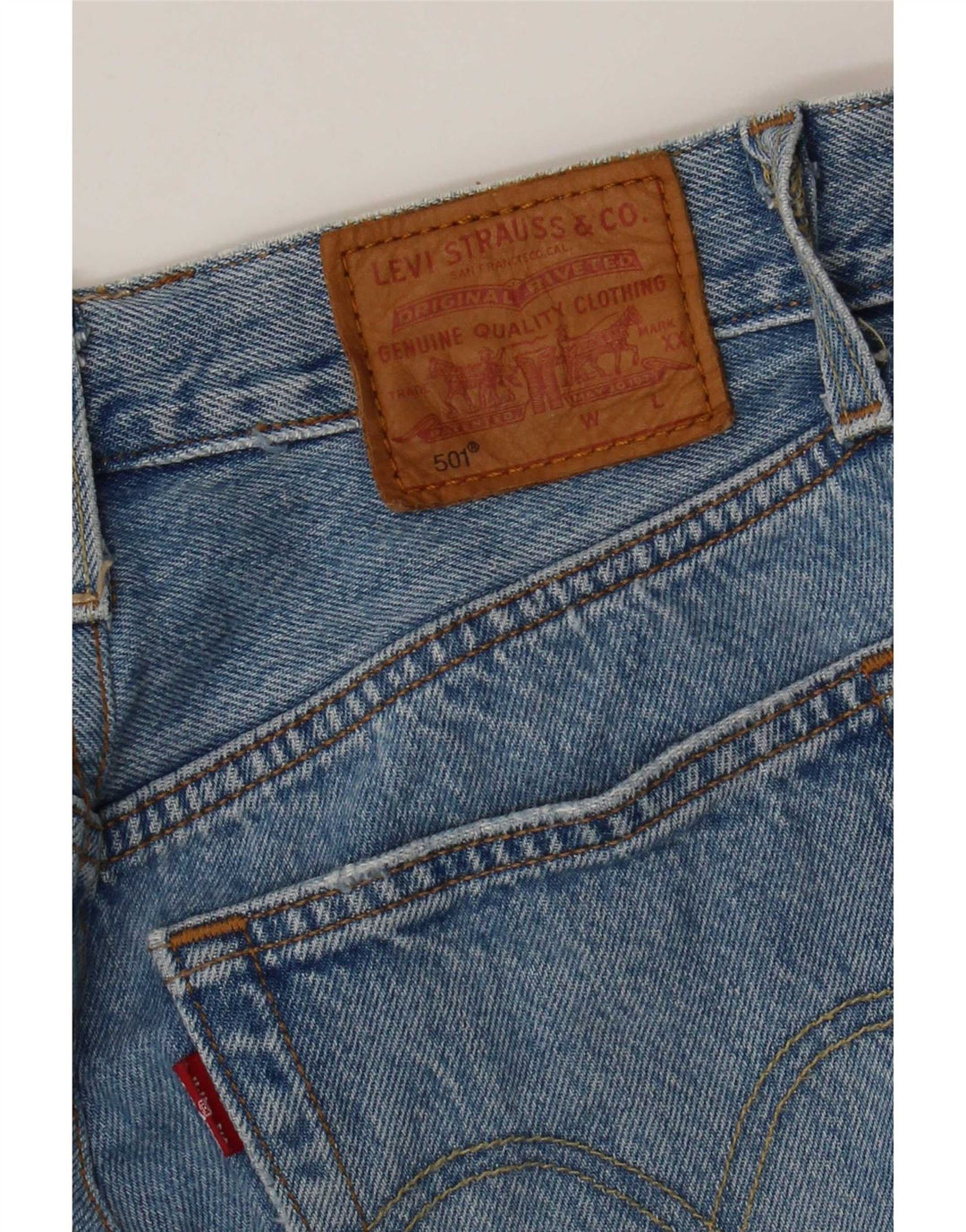 Levi's Jean Droit 501 Femme Bleu W26 L26