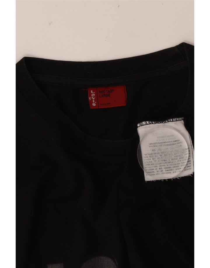 Levi's Haut Graphique à Manches Longues Homme Noir Large Coton