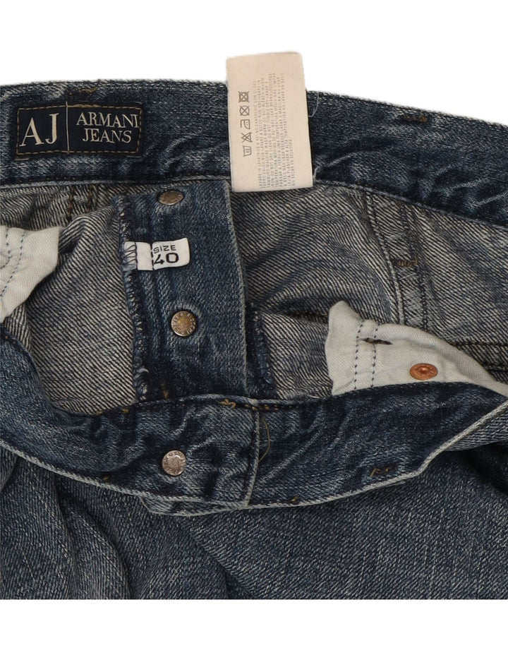ARMANI Mens Cropped Jeans W40 L24 Blue Cotton Vintage Armani and Second-Hand Armani from Messina Hembry 