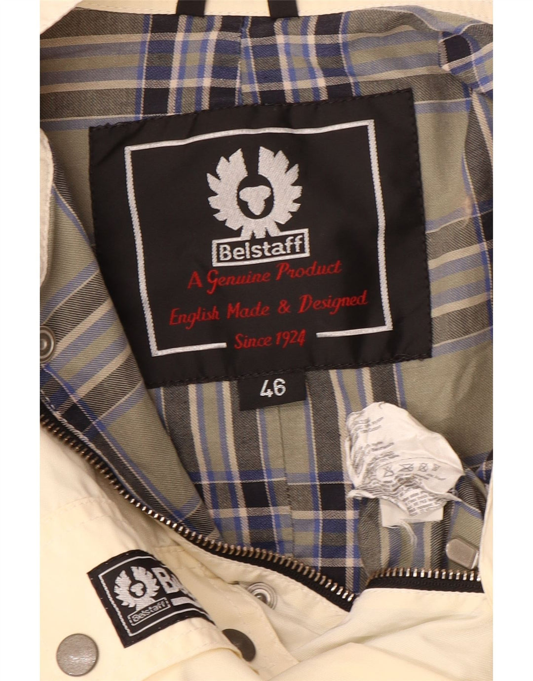 BELSTAFF Gilet utilitaire pour hommes IT 46 petit nylon blanc cassé