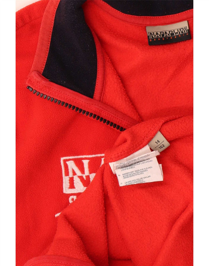 Napapijri Veste Polaire Graphique Garçon 13-14 ans Rouge Polyester