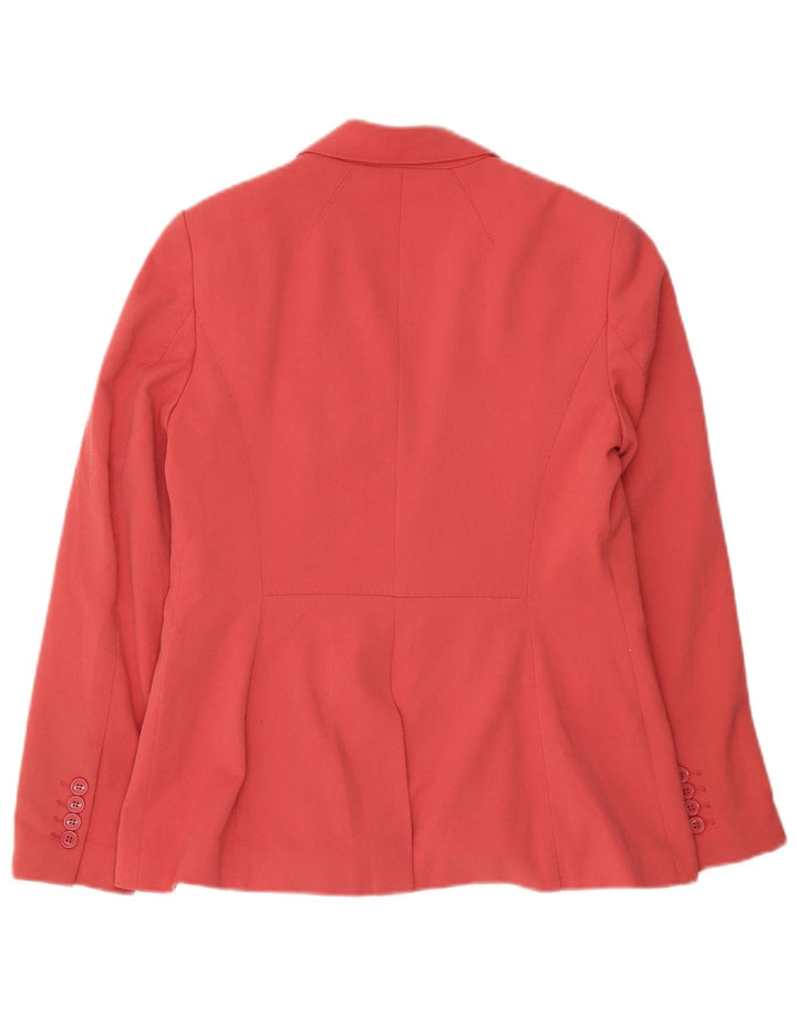 Marks & Spencer Veste blazer à 1 bouton pour femme UK 12 Rose moyen Polyester