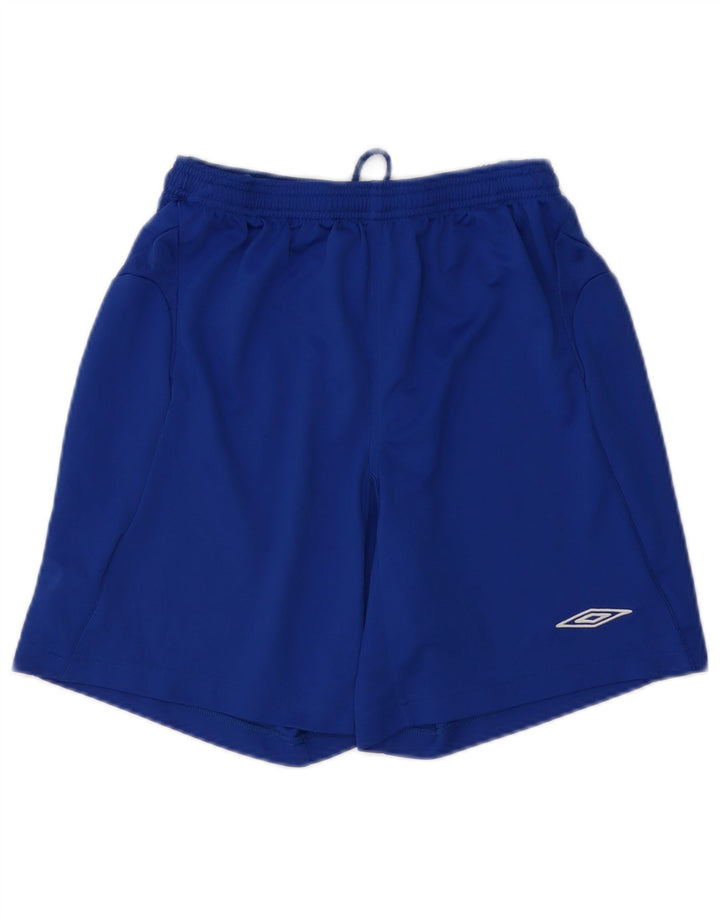 Umbro Short de Sport Homme Bleu Moyen Polyester