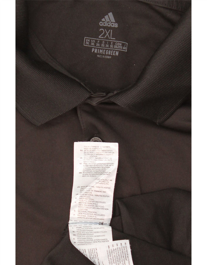 ADIDAS Polo Homme 2XL Noir Polyester