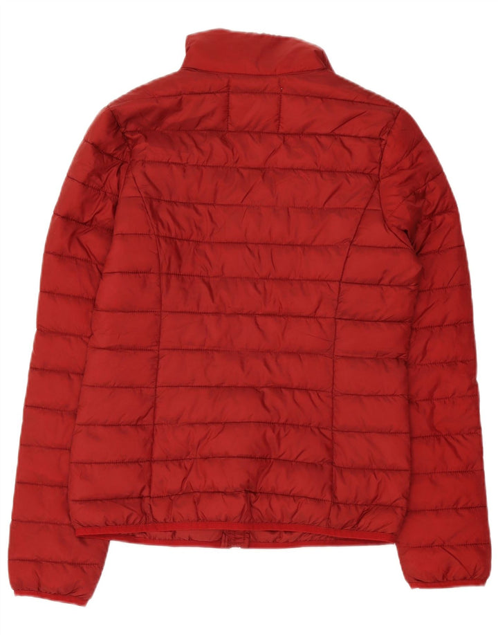 True Religion Veste rembourrée pour femme UK 10 Petit Rouge Polyester