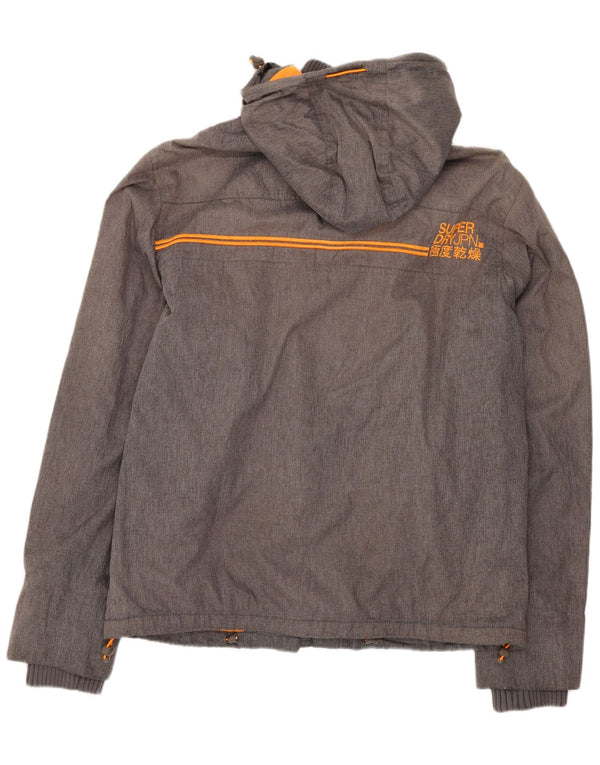 Superdry Veste coupe-vent à capuche Windcheater pour homme UK 40 Large Gris Sports