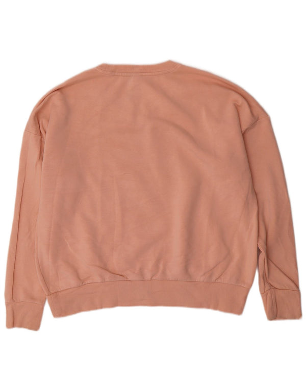 Adidas Sweat-shirt surdimensionné graphique pour femme UK 12/14 Rose moyen