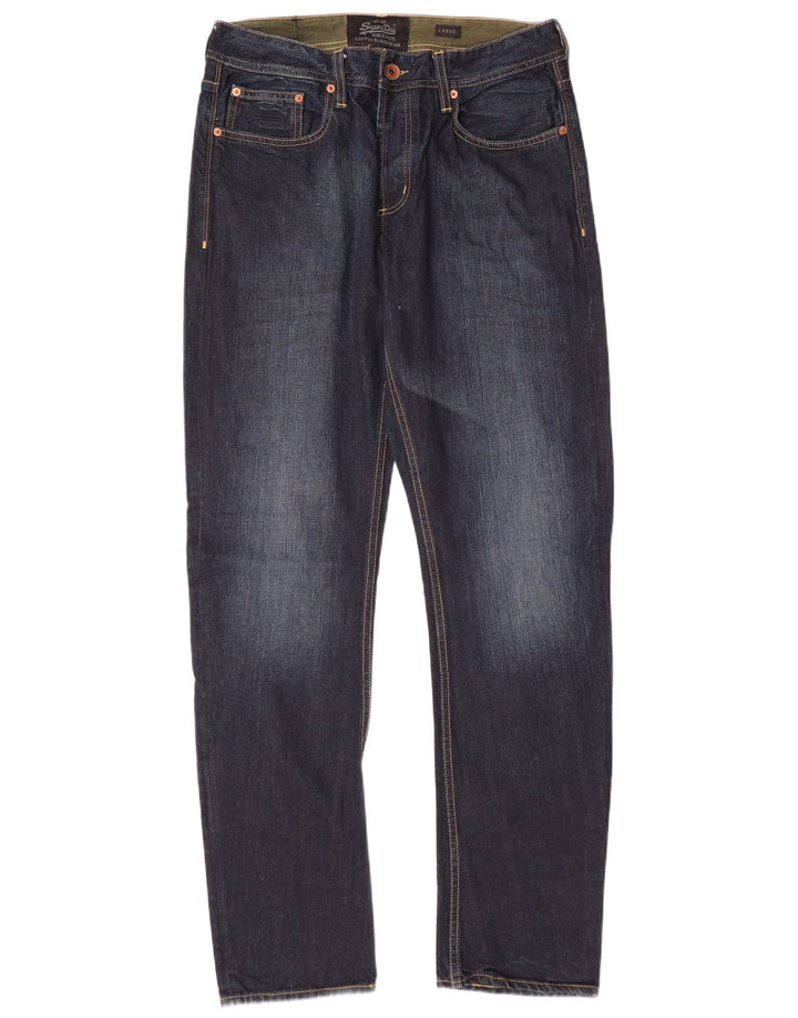 SUPERDRY Jean ample homme W32 L32 bleu marine coton