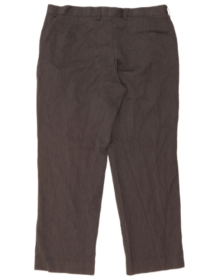 Marks & Spencer Pantalon de costume droit coupe ajustée pour homme W36 L29 Gris