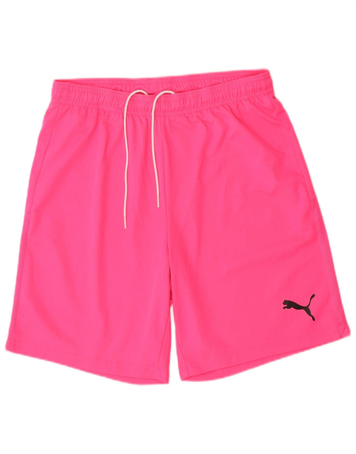 Puma Short de Sport Homme Rose Moyen Polyester
