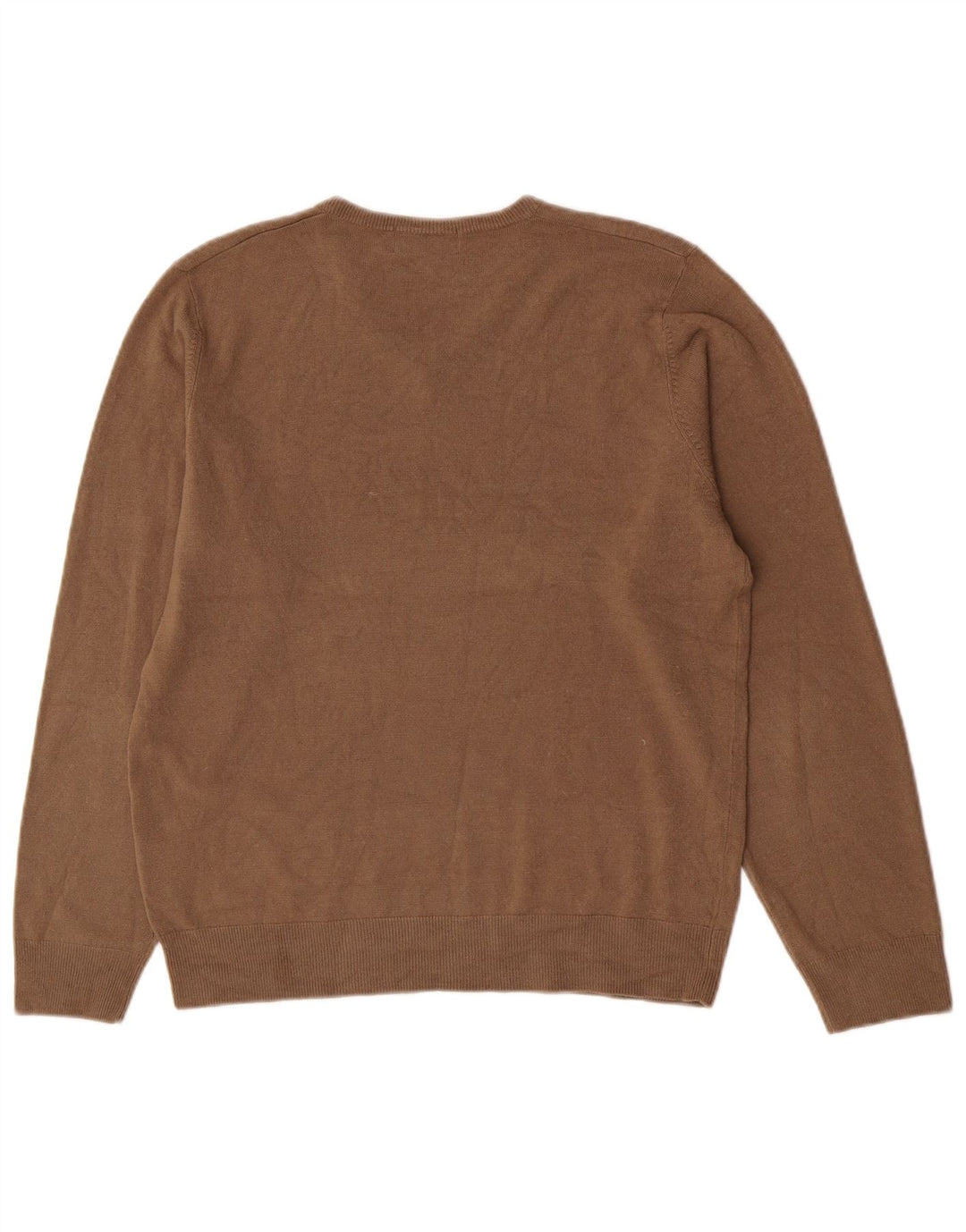Marks & Spencer Pull Col V Homme Acrylique Beige Moyen