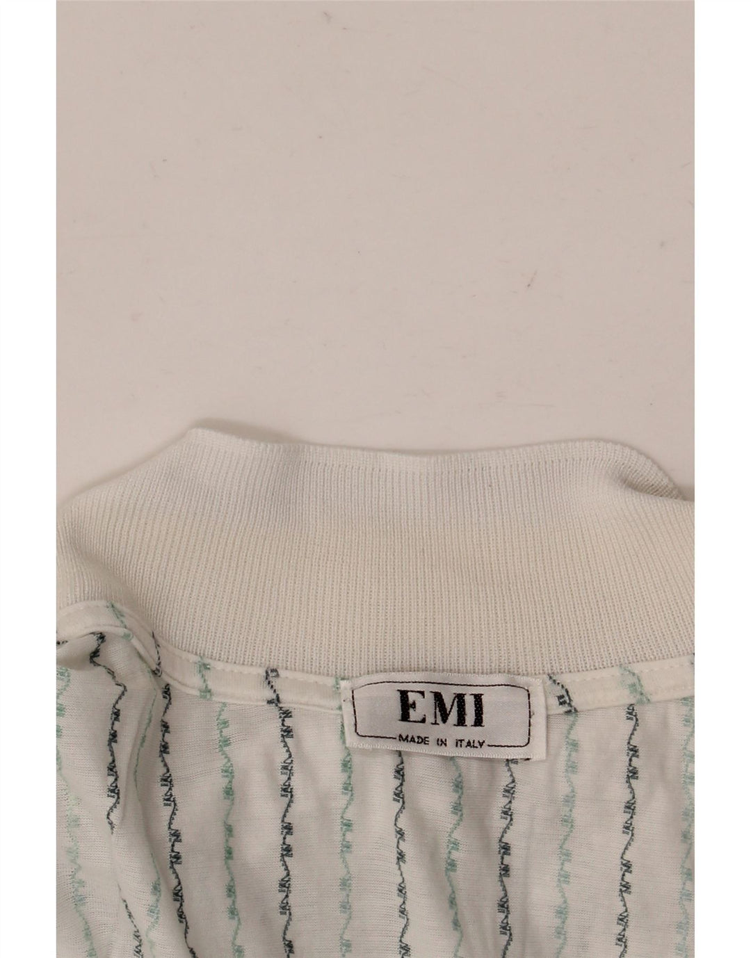 Polo Homme Vintage XL Blanc Rayé