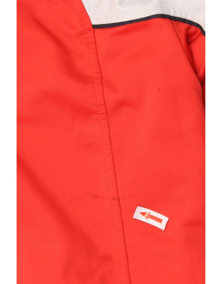 Diadora Veste de survêtement pour homme Large Rouge Colorblock Polyester