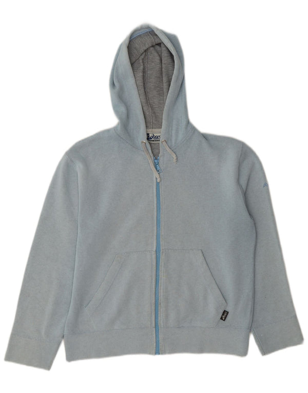 Asics Sweat à capuche zippé pour femme UK 14 Bleu moyen