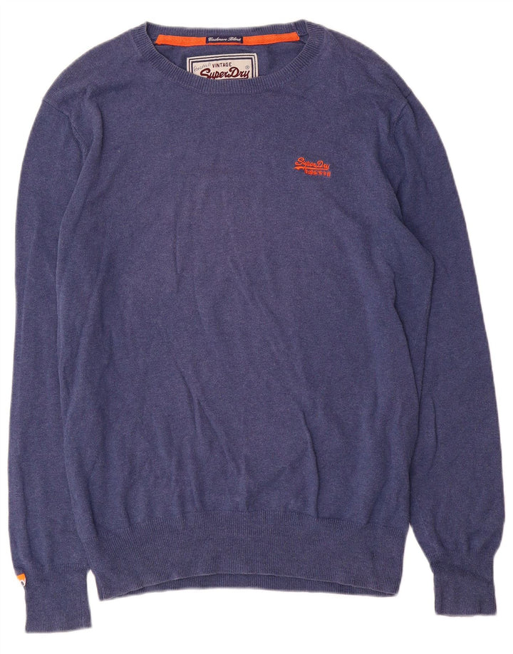 Superdry Pull à col bateau pour homme - Grand bleu