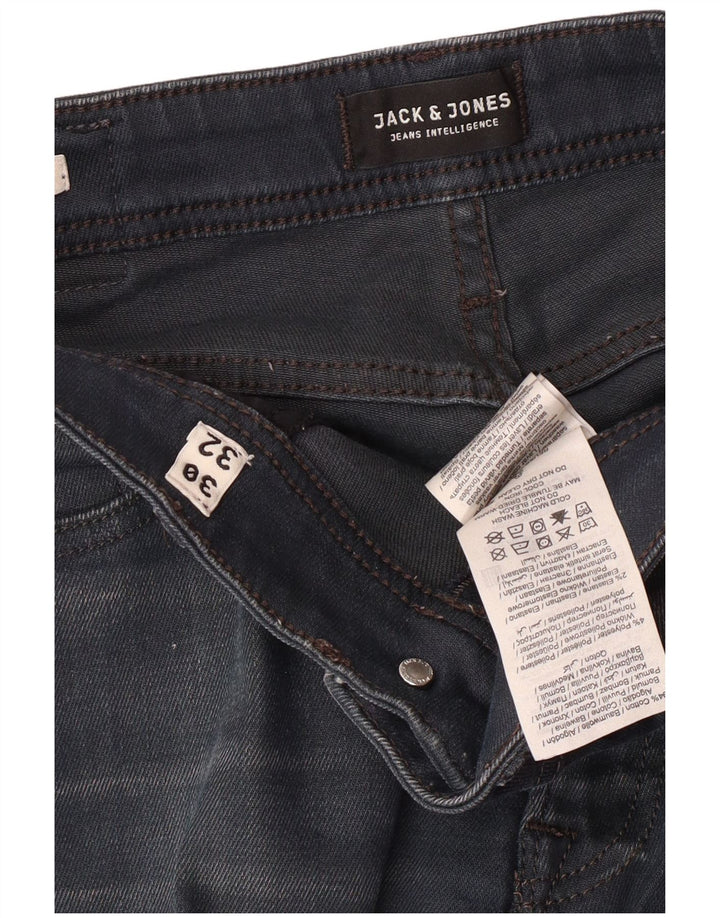JACK & JONES Jean Droit Clark W30 L29 Homme Bleu Marine Coton