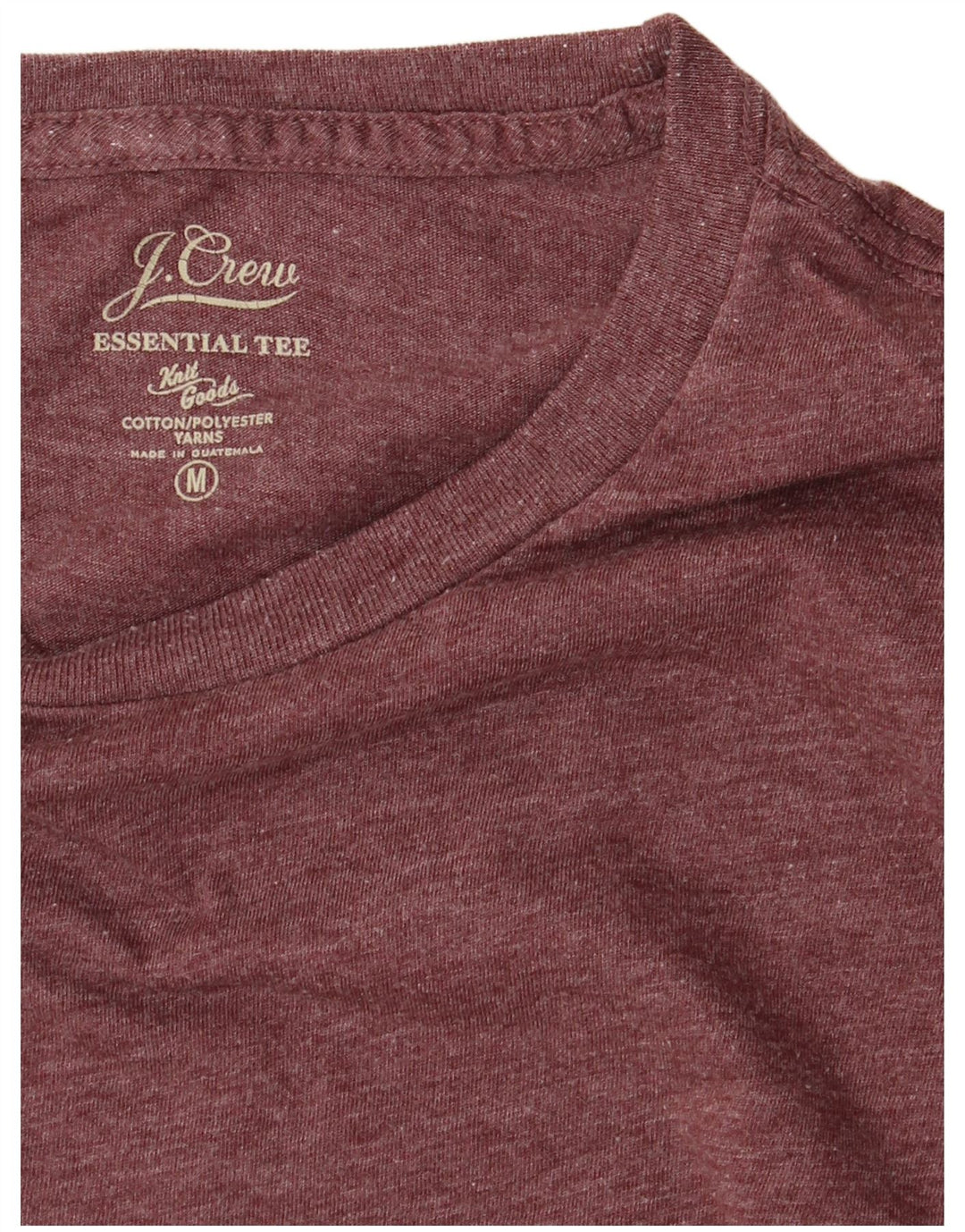 J. Crew Haut à manches longues pour hommes en coton bordeaux moyen