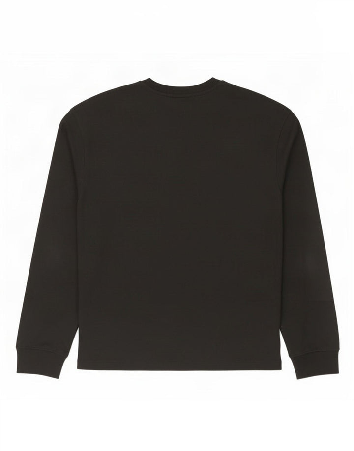 Zara Homme Top Manches Longues Coton Noir Moyen