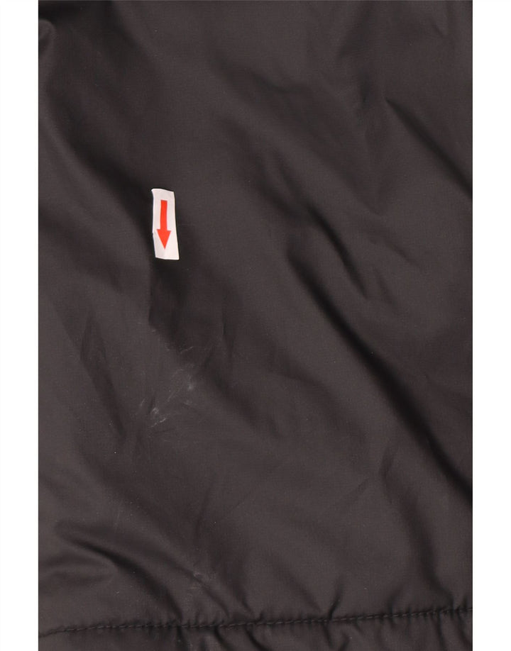 Nike Manteau rembourré à capuche graphique pour homme UK 40 Large Noir Polyester