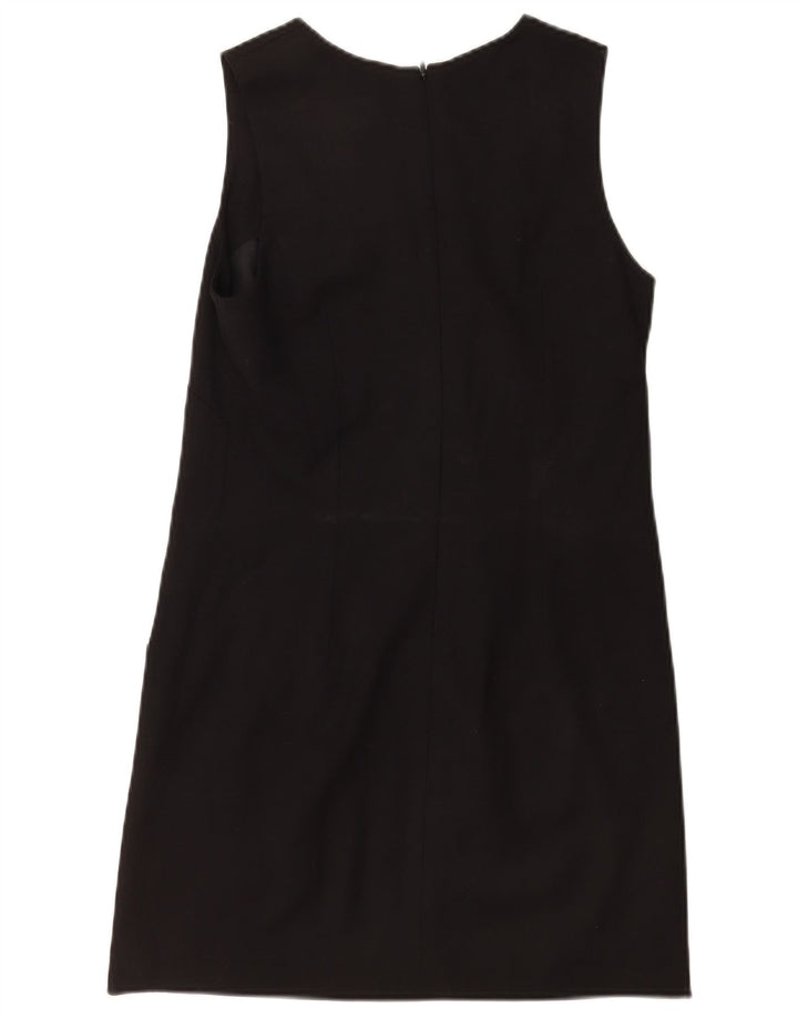 French Connection Robe droite sans manches pour femme UK 10 Petite laine noire
