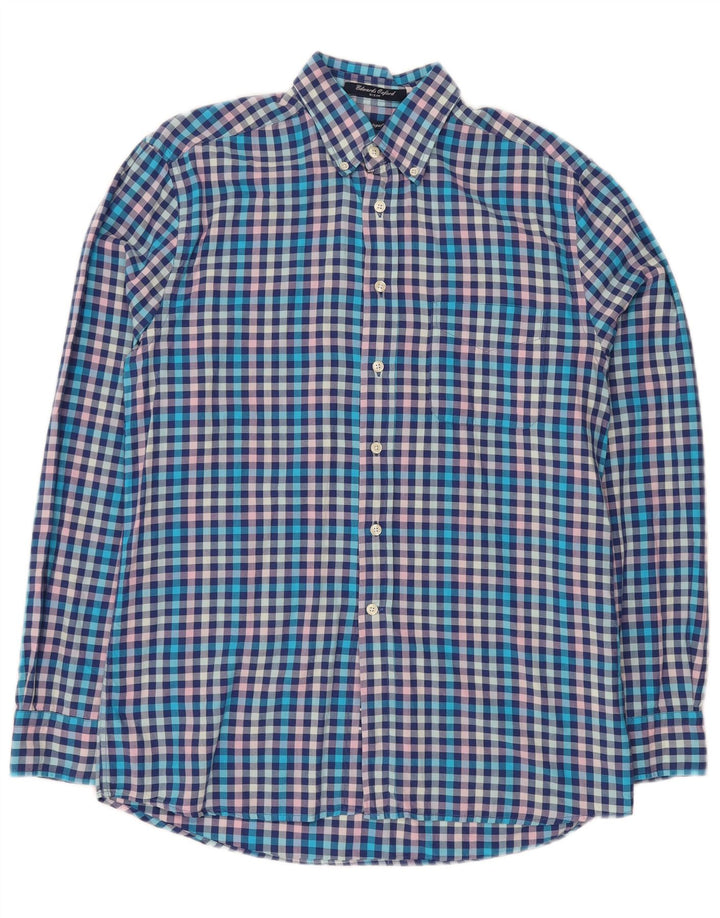 Gant Chemise E-Z Fit Homme Bleu Moyen Vichy Coton