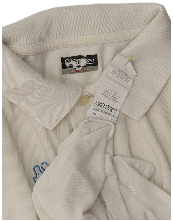 Kappa Polo Homme Grand Blanc Coton