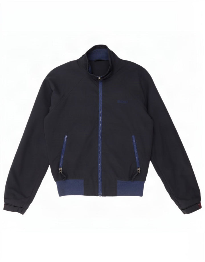 Woolrich Veste Bomber Oversize Femme UK 10 Petit Bleu Marine Polyester
