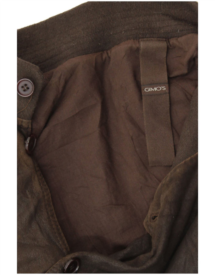 GIMO'S Veste en cuir pour homme UK 42 XL Marron
