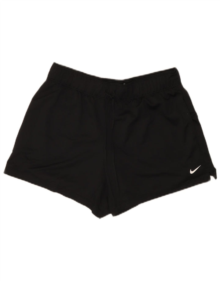 Nike Short de sport Dri Fit pour femme UK 16 Large Noir Polyester