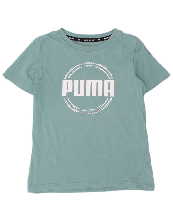 Puma T-Shirt Graphique Garçon 7-8 Ans Bleu