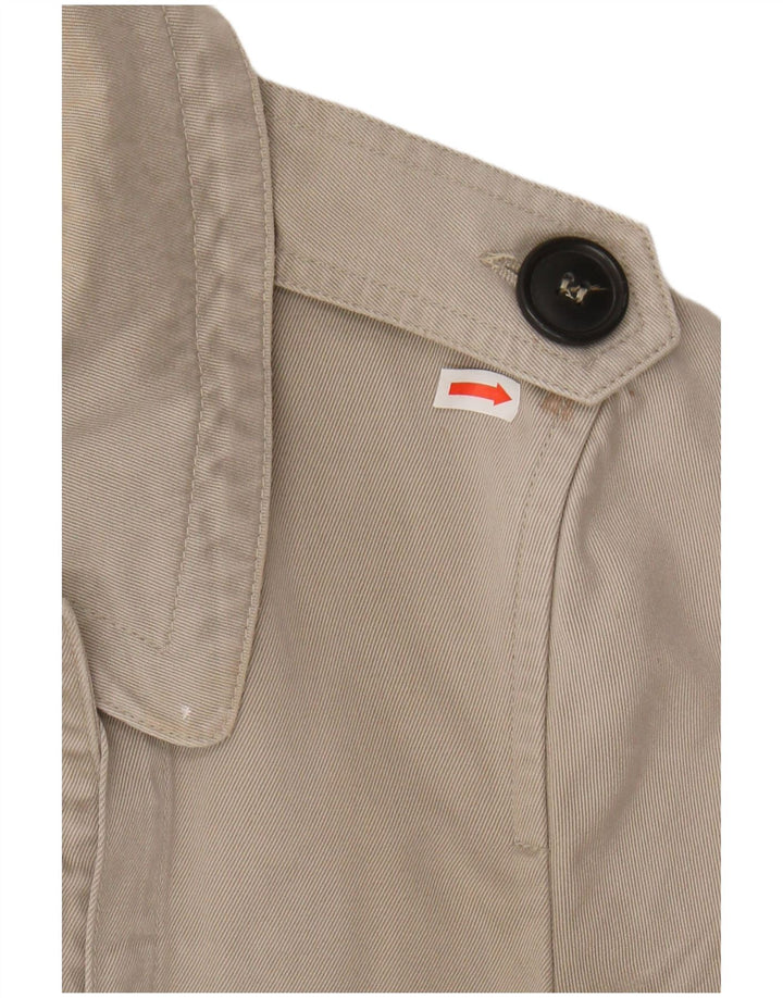 COMPTOIR DES COTONNIERS Womens Trench Coat EU 38 Medium Grey Cotton
