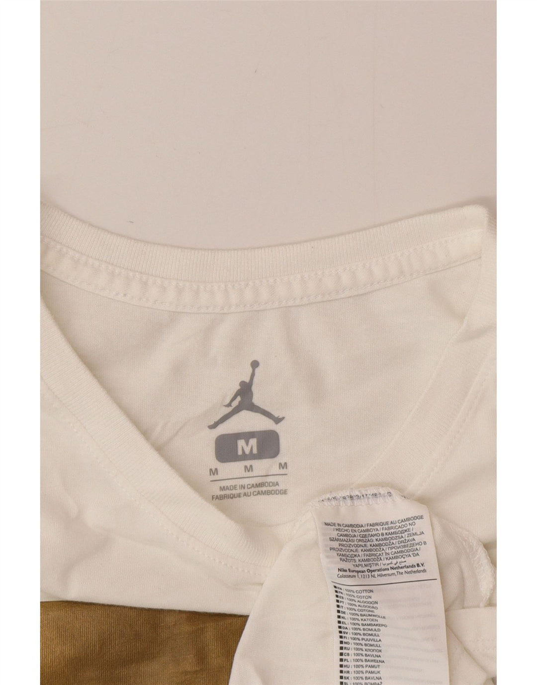 Jordan T-shirt graphique pour homme en coton blanc moyen
